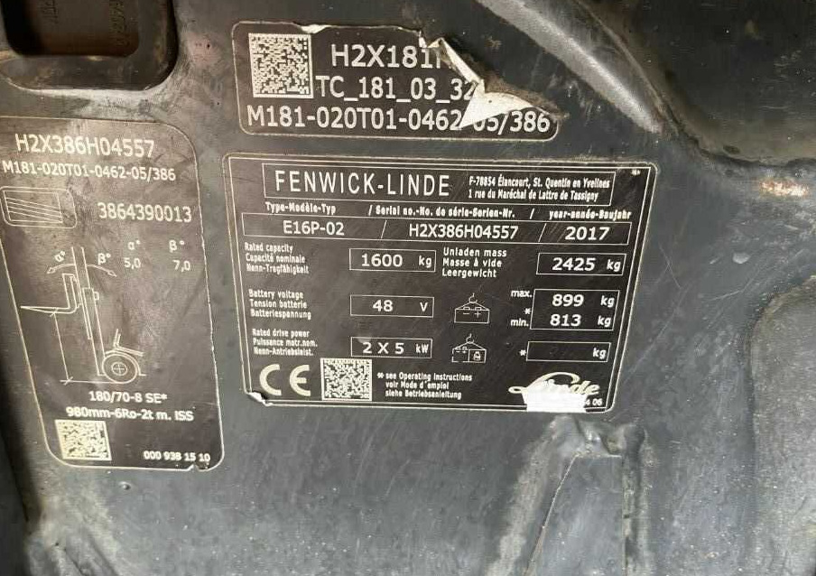 Linde E16P-02 - Chariot élévateur électrique: photos 4 Linde E16P-02 - Chariot élévateur électrique: photos 4