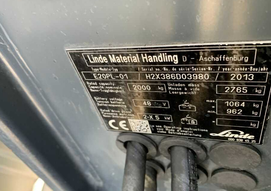 Linde E20PL-01 - Chariot élévateur électrique: photos 4 Linde E20PL-01 - Chariot élévateur électrique: photos 4