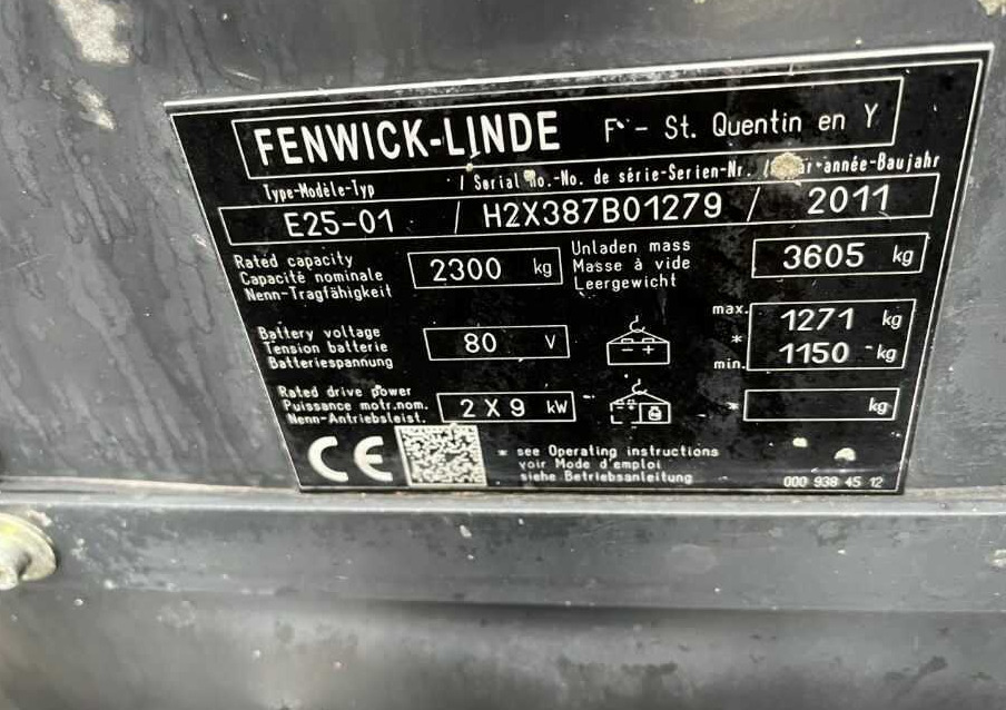 Linde E25-01 - Chariot élévateur électrique: photos 4 Linde E25-01 - Chariot élévateur électrique: photos 4