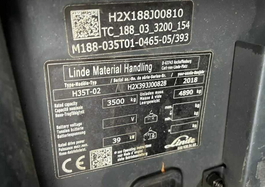 Linde H35T-02 - Chariot élévateur à gaz: photos 5 Linde H35T-02 - Chariot élévateur à gaz: photos 5