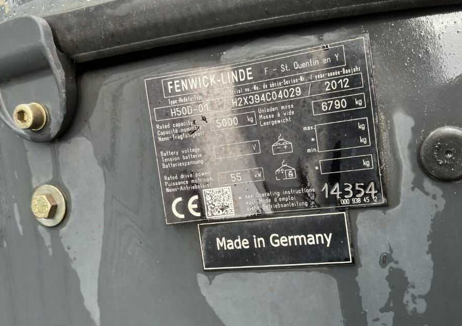 Linde H50D-01 - Chariot élévateur diesel: photos 4 Linde H50D-01 - Chariot élévateur diesel: photos 4