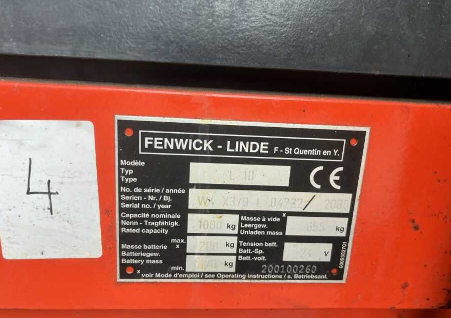 Linde L10 - Gerbeur: photos 4 Linde L10 - Gerbeur: photos 4
