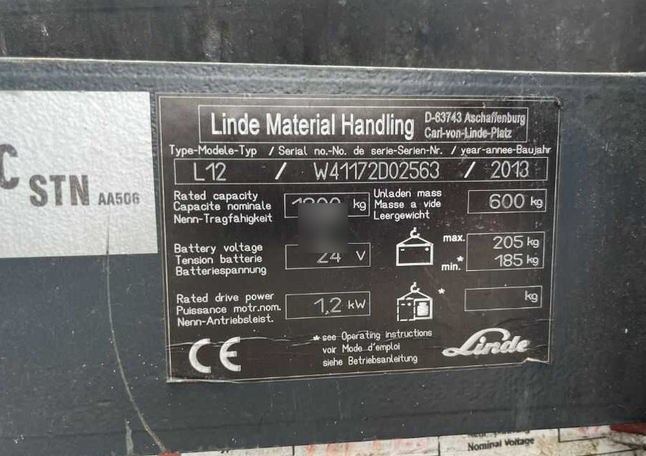 Linde L12i - Gerbeur: photos 4 Linde L12i - Gerbeur: photos 4