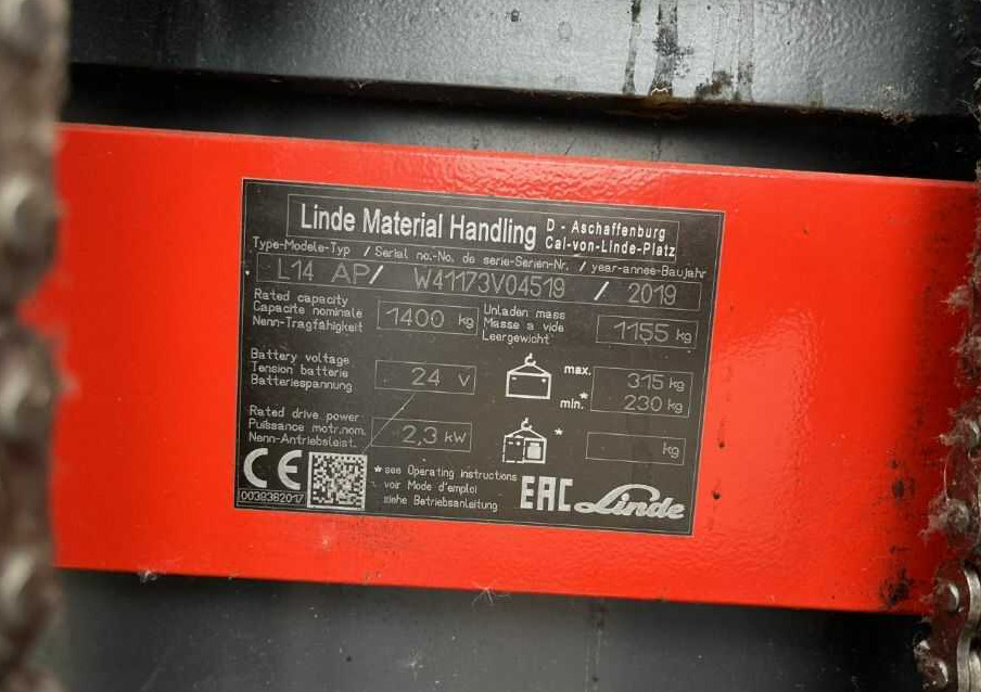 Linde L14AP - Gerbeur: photos 4 Linde L14AP - Gerbeur: photos 4