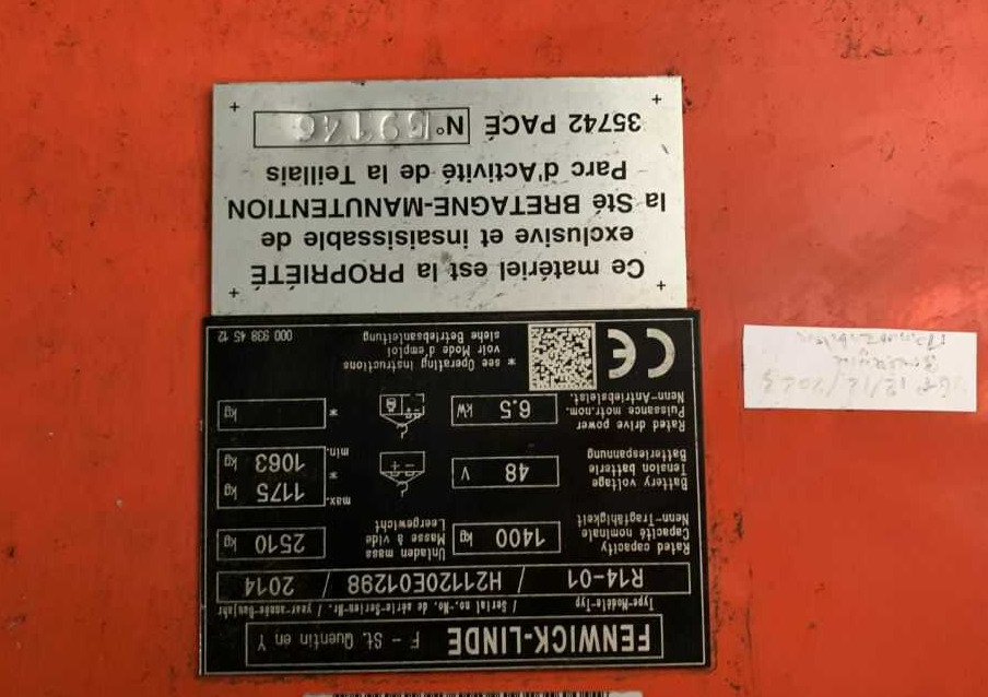 Linde R14-01 - Chariot à mât rétractable: photos 4 Linde R14-01 - Chariot à mât rétractable: photos 4