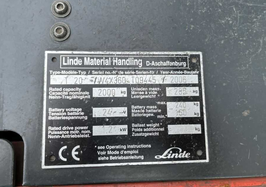 Linde T20 - Transpalette: photos 4 Linde T20 - Transpalette: photos 4