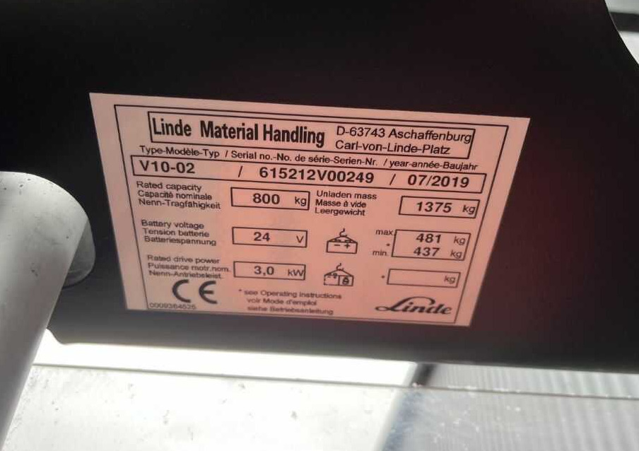 Linde V10-02 - Préparateur de commandes: photos 4 Linde V10-02 - Préparateur de commandes: photos 4