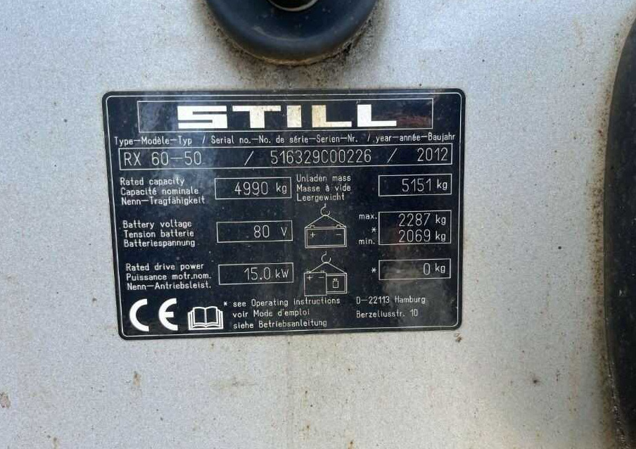 Still RX60-50 - Chariot élévateur électrique: photos 4 Still RX60-50 - Chariot élévateur électrique: photos 4