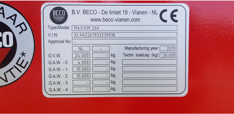 Beco maxxim 260 - Remorque: photos 2 Beco maxxim 260 - Remorque: photos 2
