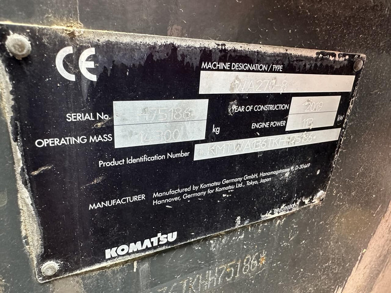 Chargeuse sur pneus shovel WA270 8 - Gebruikt: photos 12