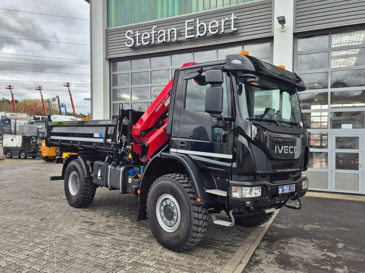 Camion benne, Camion grue Iveco Eurocargo ML150E32WS 4x4 Kran HMF 1130K Funk AHK: photos 8