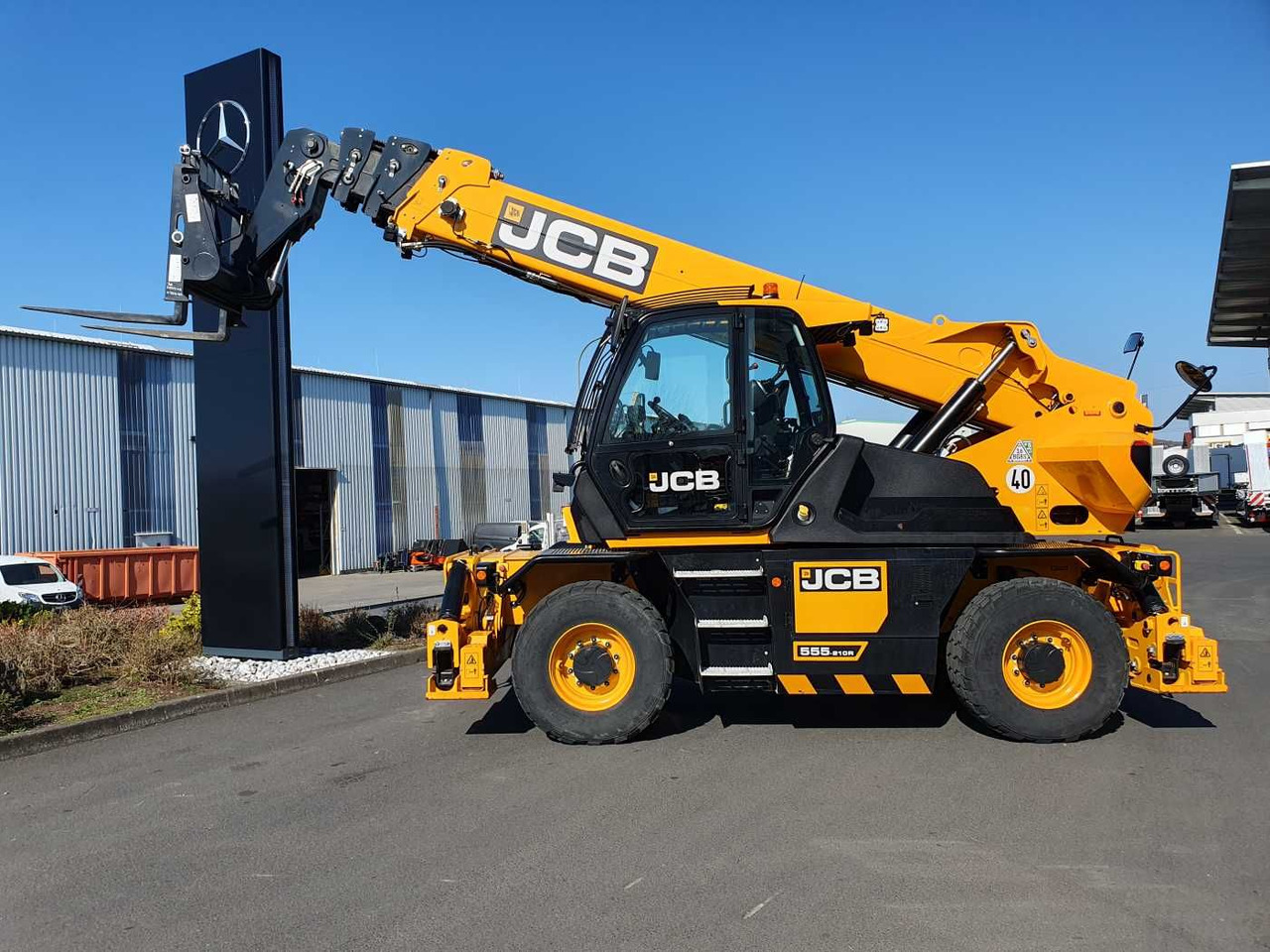 JCB 555P210R / nur 169h / Gabel / Wind / Arbeitskorb - Chargeuse sur pneus: photos 2 JCB 555P210R / nur 169h / Gabel / Wind / Arbeitskorb - Chargeuse sur pneus: photos 2
