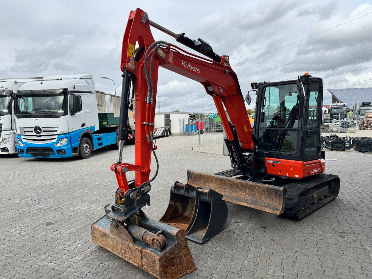 Kubota U56-5 / MS03 / nur 190h! / Löffelpaket - Mini pelle: photos 5 Kubota U56-5 / MS03 / nur 190h! / Löffelpaket - Mini pelle: photos 5