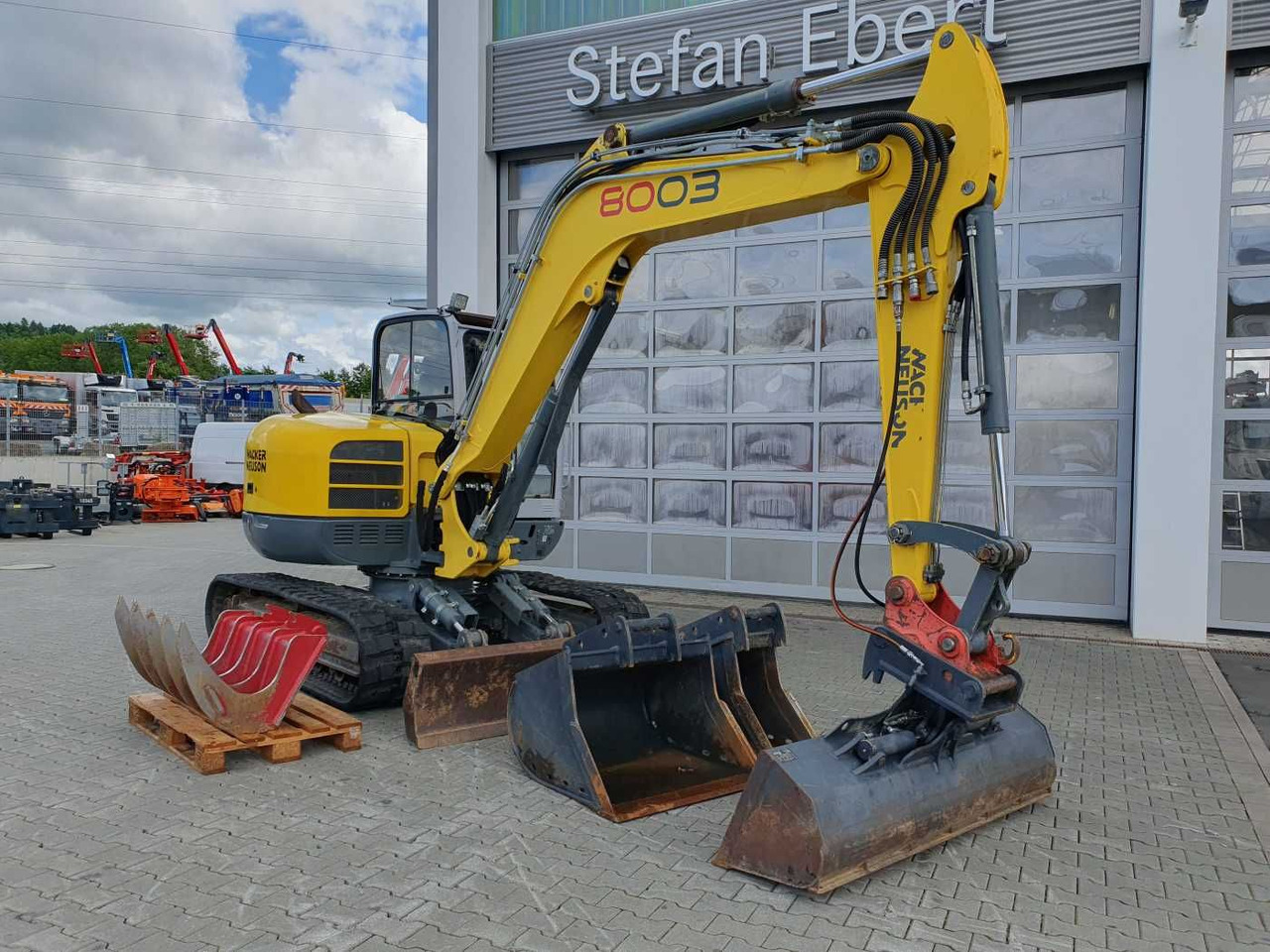 Wacker 8003 / MS08 / nur 4.035h / 2014 / Löffelpaket - Mini pelle: photos 2 Wacker 8003 / MS08 / nur 4.035h / 2014 / Löffelpaket - Mini pelle: photos 2