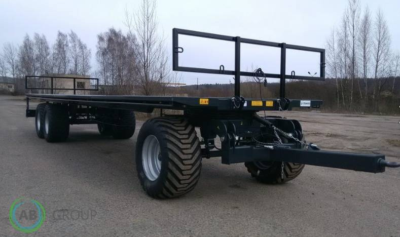 Dinapolis bale trailer RP-10500, 14 t - Remorque plateau agricole: photos 1 Dinapolis bale trailer RP-10500, 14 t - Remorque plateau agricole: photos 1