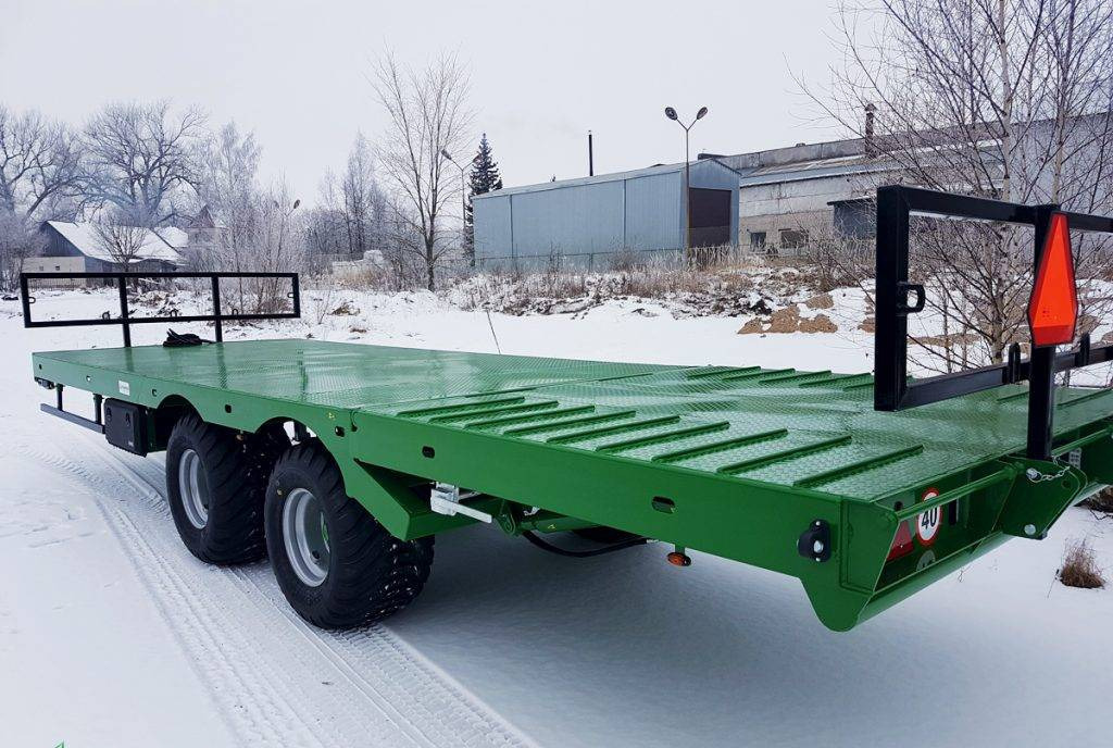 Dinapolis hydraulic bale trailer 14t, RPT-8000 - Remorque plateau agricole: photos 3 Dinapolis hydraulic bale trailer 14t, RPT-8000 - Remorque plateau agricole: photos 3