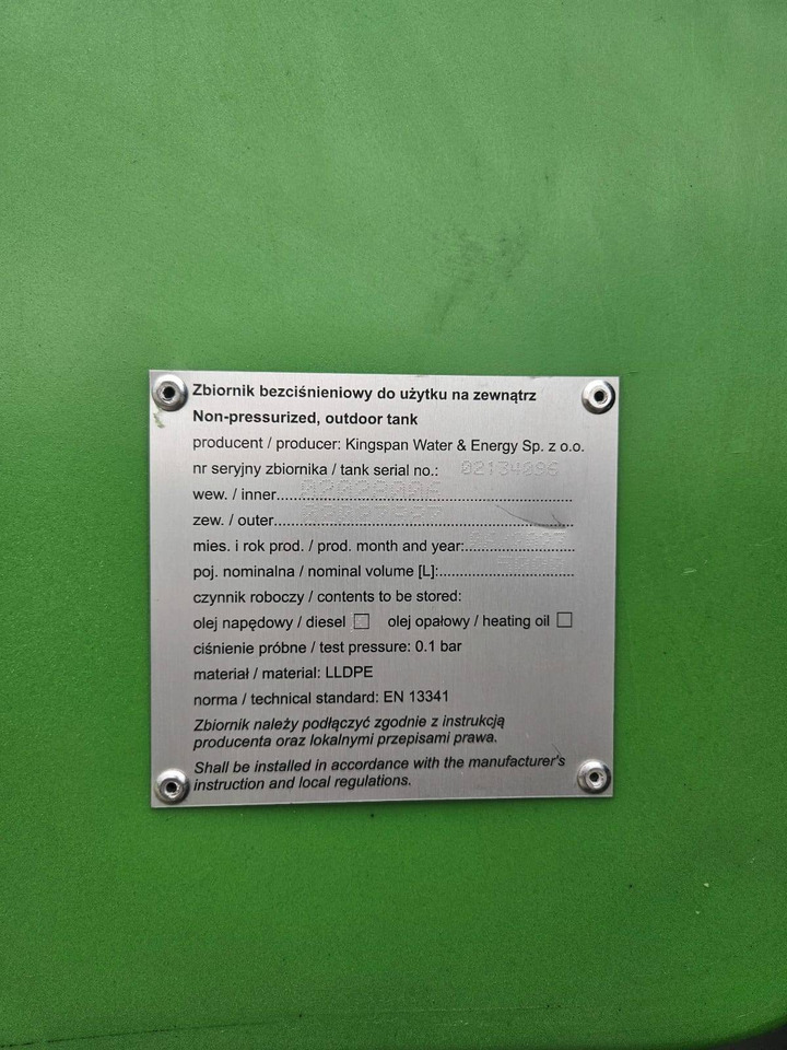 KINGSPAN zbiornik FuelMaster 5000 - Citerne: photos 2 KINGSPAN zbiornik FuelMaster 5000 - Citerne: photos 2