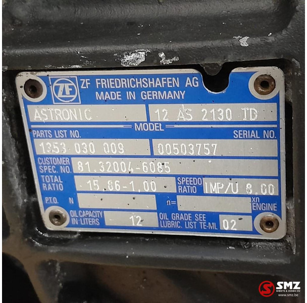 MAN Occ versnellingsbak 12AS2130TD MAN - Boîte de vitesse pour Camion: photos 5 MAN Occ versnellingsbak 12AS2130TD MAN - Boîte de vitesse pour Camion: photos 5