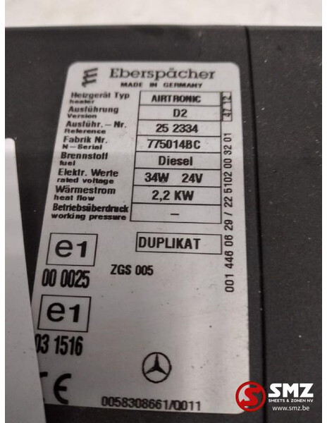 Mercedes-Benz Occ standverwarming Airtronic D2 - Chauffage/ Ventilation pour Camion: photos 3 Mercedes-Benz Occ standverwarming Airtronic D2 - Chauffage/ Ventilation pour Camion: photos 3