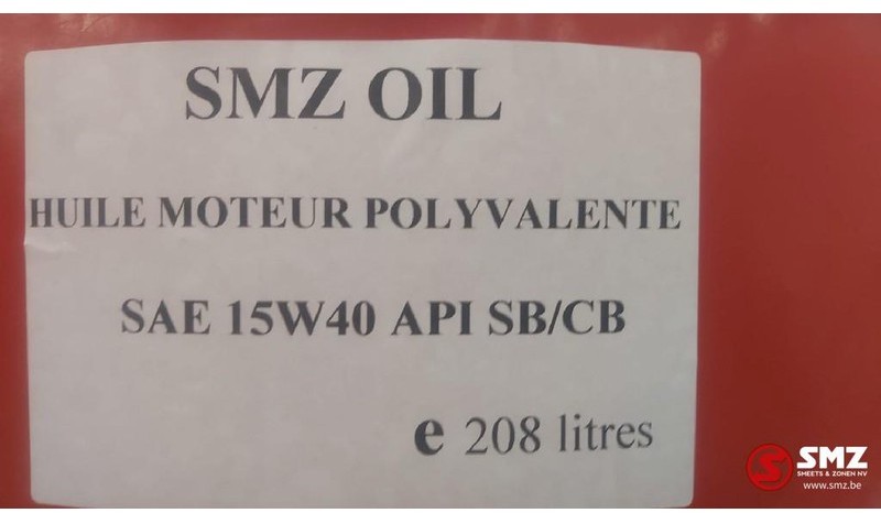 Smz Smz motor olie 15w40 208l - Huile moteur et produits d'entretien auto: photos 3 Smz Smz motor olie 15w40 208l - Huile moteur et produits d'entretien auto: photos 3