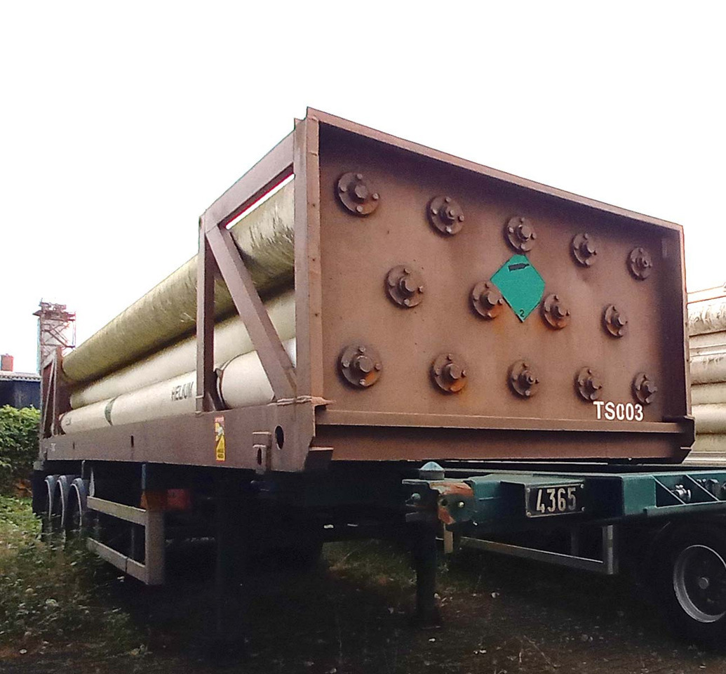 FRUEHAUF Gas tank tube semi-trailer used for compressed helium, hydrogen, Wasserstoff - Semi-remorque citerne: photos 1 FRUEHAUF Gas tank tube semi-trailer used for compressed helium, hydrogen, Wasserstoff - Semi-remorque citerne: photos 1