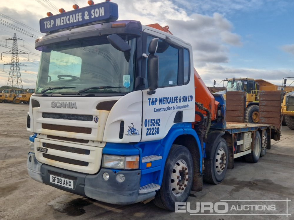 2008 Scania P340 - Camion porte-voitures, Camion grue: photos 1 2008 Scania P340 - Camion porte-voitures, Camion grue: photos 1