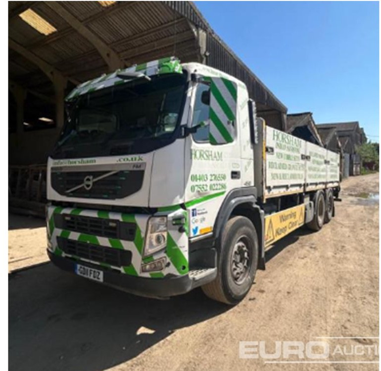 2011 Volvo FM 450 - Camion plateau: photos 1 2011 Volvo FM 450 - Camion plateau: photos 1