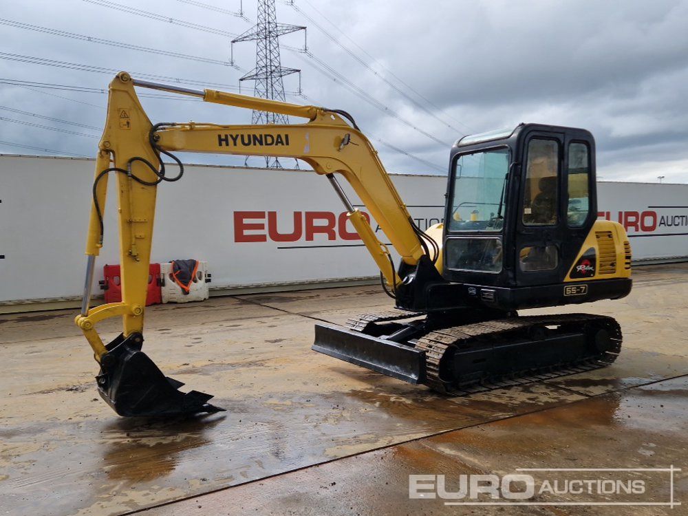 2012 Hyundai R55-7 - Mini pelle: photos 1 2012 Hyundai R55-7 - Mini pelle: photos 1