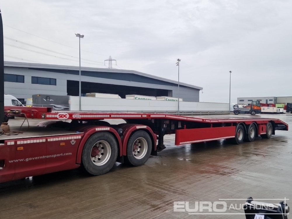 2012 SDC Sloper, Hydraulic Raising Deck, BPW Axles Rear Steer, Rear Aluminium Ramps (Fully Reburhised) - Semi-remorque surbaissé: photos 1 2012 SDC Sloper, Hydraulic Raising Deck, BPW Axles Rear Steer, Rear Aluminium Ramps (Fully Reburhised) - Semi-remorque surbaissé: photos 1