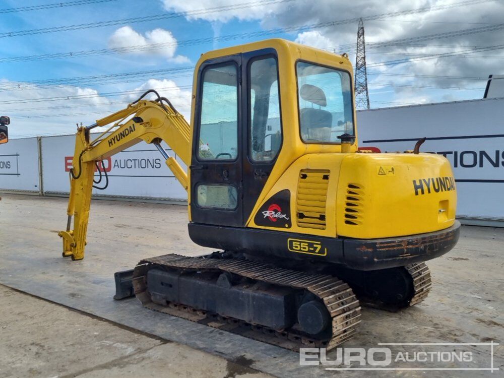 2013 Hyundai R55-7 - Mini pelle: photos 3 2013 Hyundai R55-7 - Mini pelle: photos 3