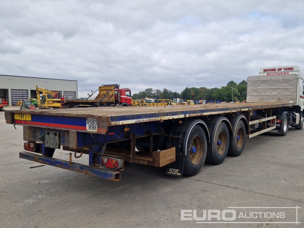 2013 SDC Trailer Tri Axle Flatbed Trailer, Twist Locks - Semi-remorque plateau: photos 5 2013 SDC Trailer Tri Axle Flatbed Trailer, Twist Locks - Semi-remorque plateau: photos 5