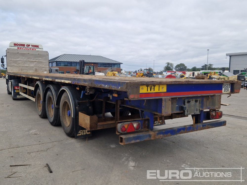 2013 SDC Trailer Tri Axle Flatbed Trailer, Twist Locks - Semi-remorque plateau: photos 3 2013 SDC Trailer Tri Axle Flatbed Trailer, Twist Locks - Semi-remorque plateau: photos 3