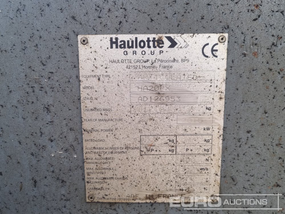 Nacelle 2015 Haulotte HA20PX: photos 42
