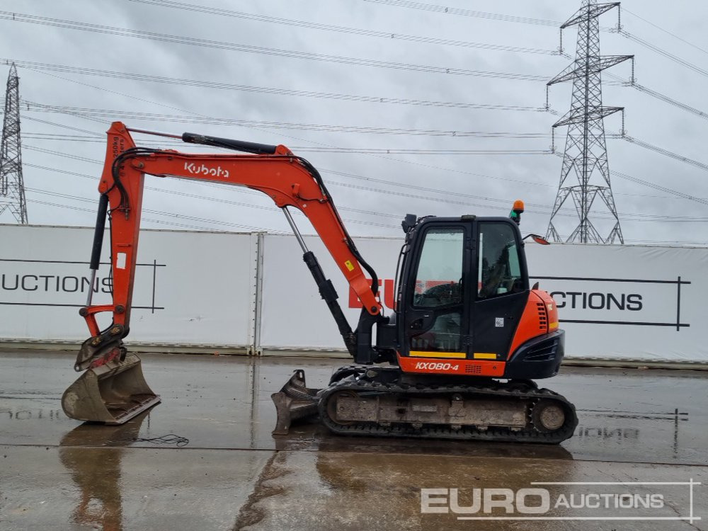 2016 Kubota KX080-4 - Mini pelle: photos 2 2016 Kubota KX080-4 - Mini pelle: photos 2