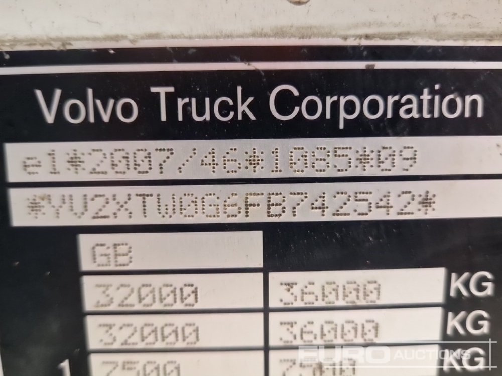 Camion benne 2016 Volvo FMX: photos 37