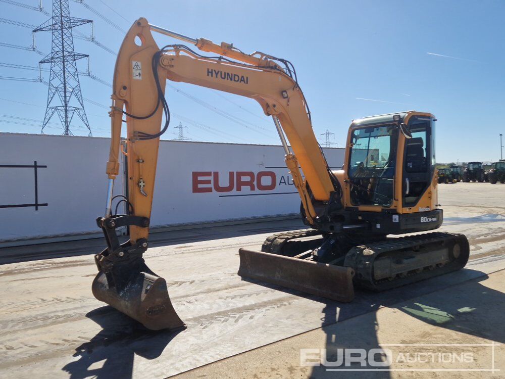 2017 Hyundai R80CR-9A - Mini pelle: photos 1 2017 Hyundai R80CR-9A - Mini pelle: photos 1