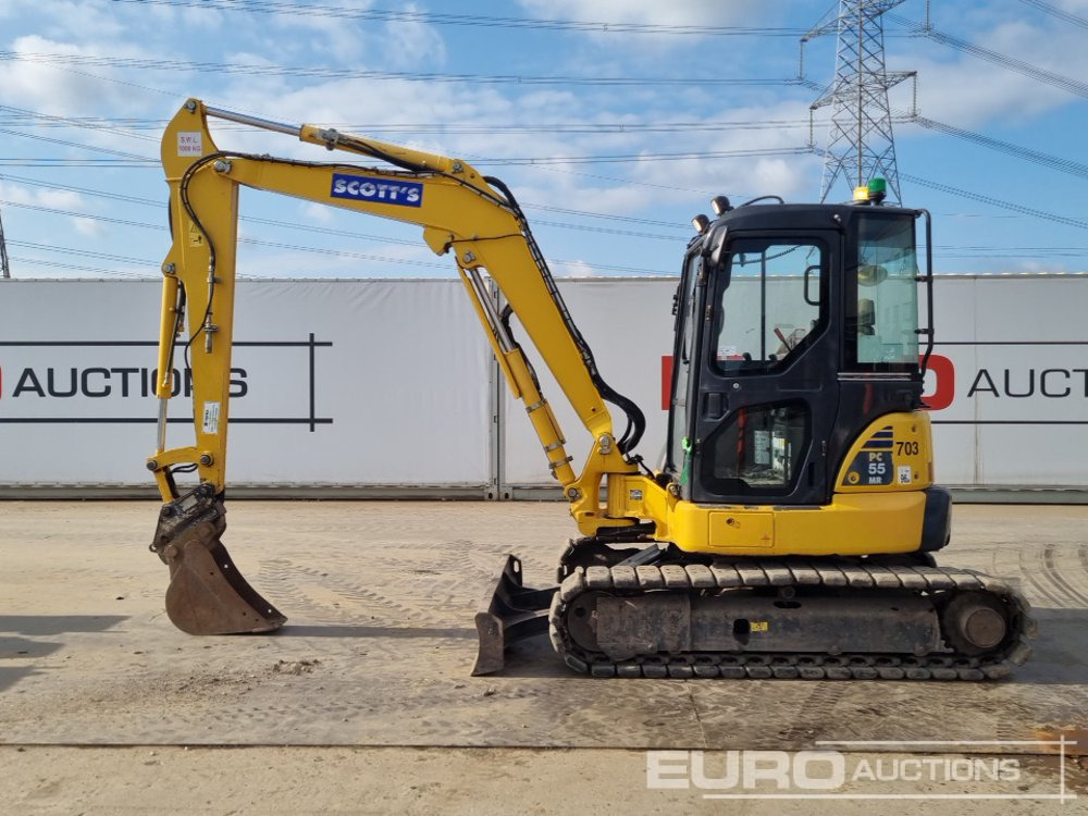2017 Komatsu PC55MR-3 - Mini pelle: photos 2 2017 Komatsu PC55MR-3 - Mini pelle: photos 2