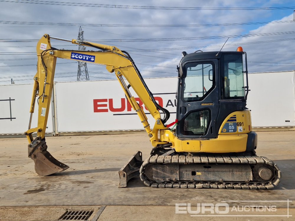 2017 Komatsu PC55MR-3 - Mini pelle: photos 2 2017 Komatsu PC55MR-3 - Mini pelle: photos 2