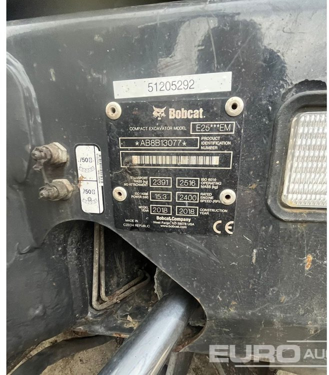 2018 Bobcat E25 EM - Mini pelle: photos 5 2018 Bobcat E25 EM - Mini pelle: photos 5
