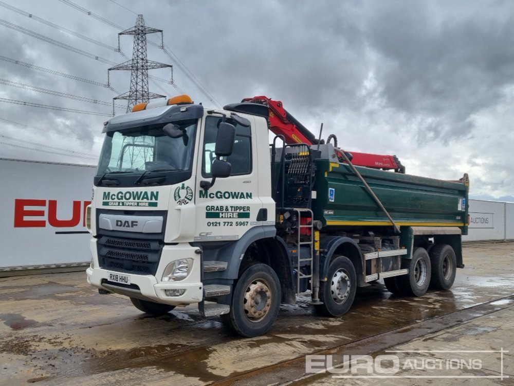 2018 DAF CF - Camion benne, Camion grue: photos 1 2018 DAF CF - Camion benne, Camion grue: photos 1