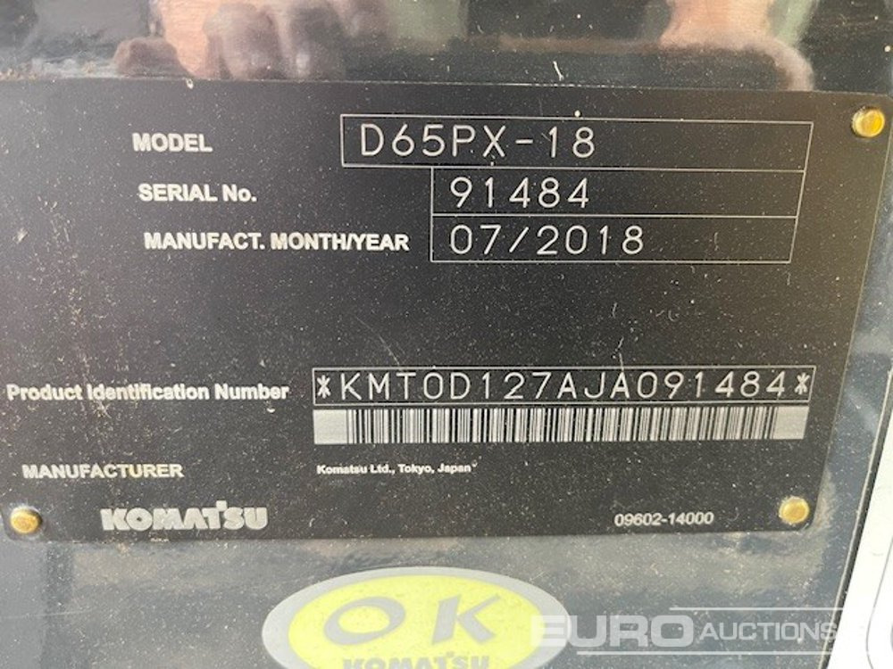 2018 Komatsu D65PX-18 - Bulldozer: photos 2 2018 Komatsu D65PX-18 - Bulldozer: photos 2