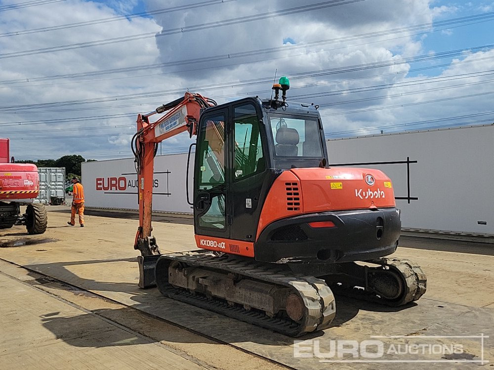 2018 Kubota KX080-4A - Mini pelle: photos 3 2018 Kubota KX080-4A - Mini pelle: photos 3