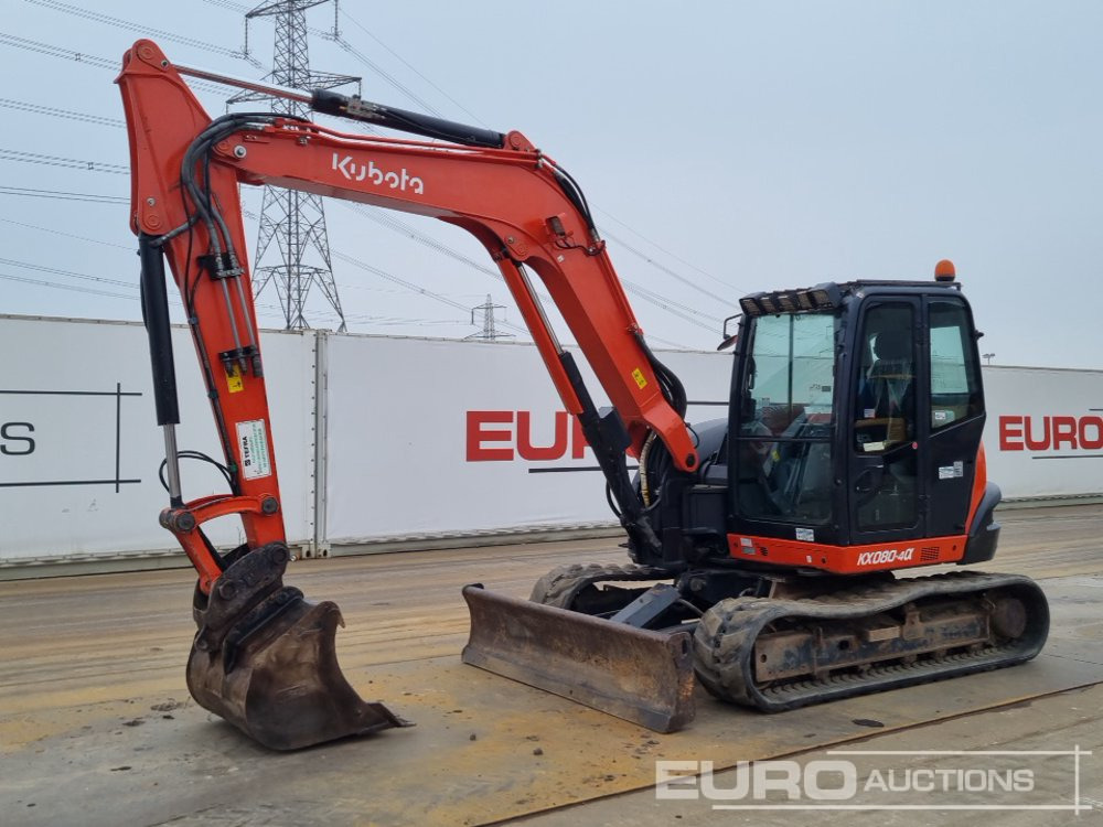 2018 Kubota KX080-4A - Mini pelle: photos 1 2018 Kubota KX080-4A - Mini pelle: photos 1