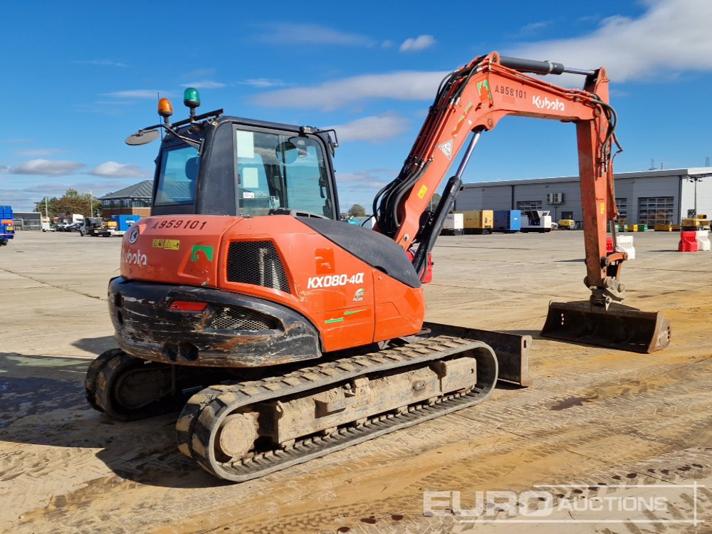 2018 Kubota KX080-4A - Mini pelle: photos 5 2018 Kubota KX080-4A - Mini pelle: photos 5