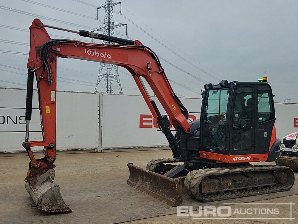 2019 Kubota KX080-4A - Mini pelle: photos 1 2019 Kubota KX080-4A - Mini pelle: photos 1