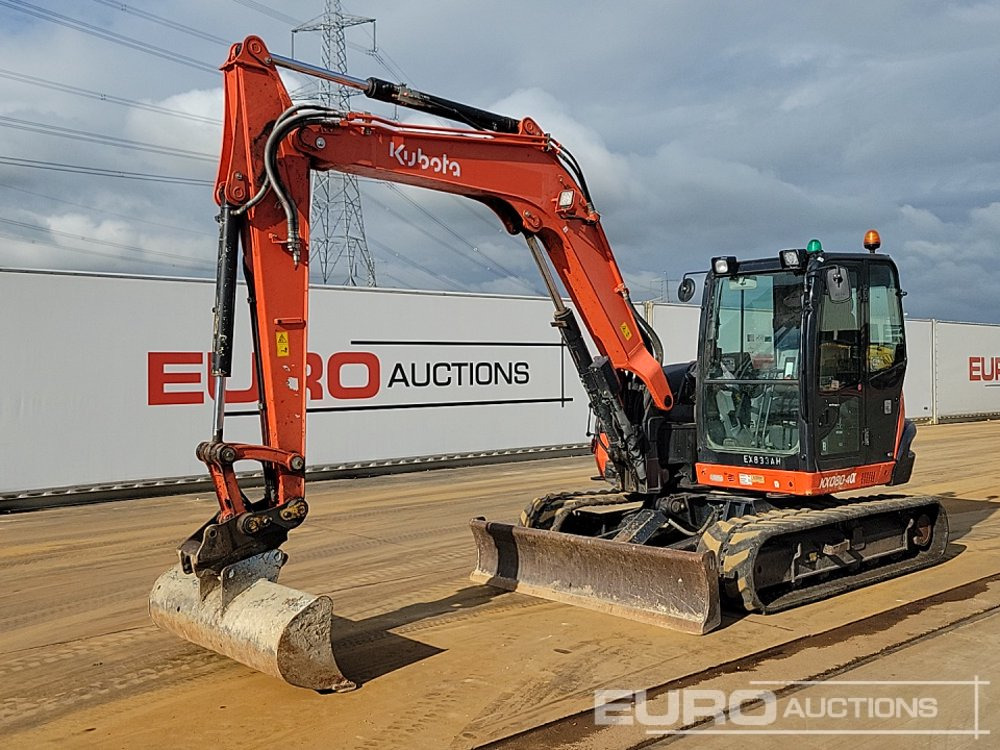 2019 Kubota KX080-4A - Mini pelle: photos 1 2019 Kubota KX080-4A - Mini pelle: photos 1