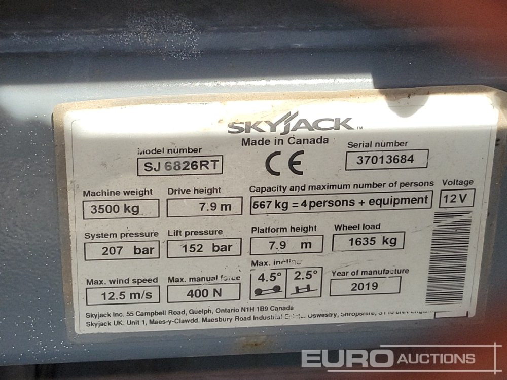 Nacelle 2019 SkyJack SJ6826RT: photos 45