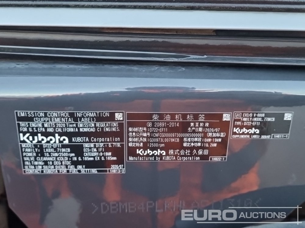 Mini pelle 2020 Doosan DX19: photos 45