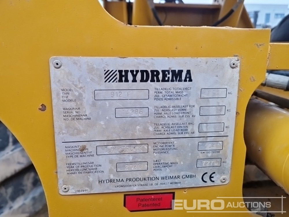 Tombereau articulé 2020 Hydrema 912F: photos 41