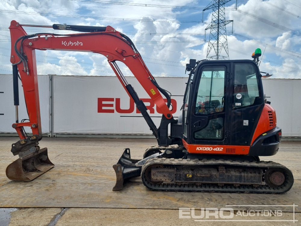 2020 Kubota KX080-4A2 - Mini pelle: photos 2 2020 Kubota KX080-4A2 - Mini pelle: photos 2